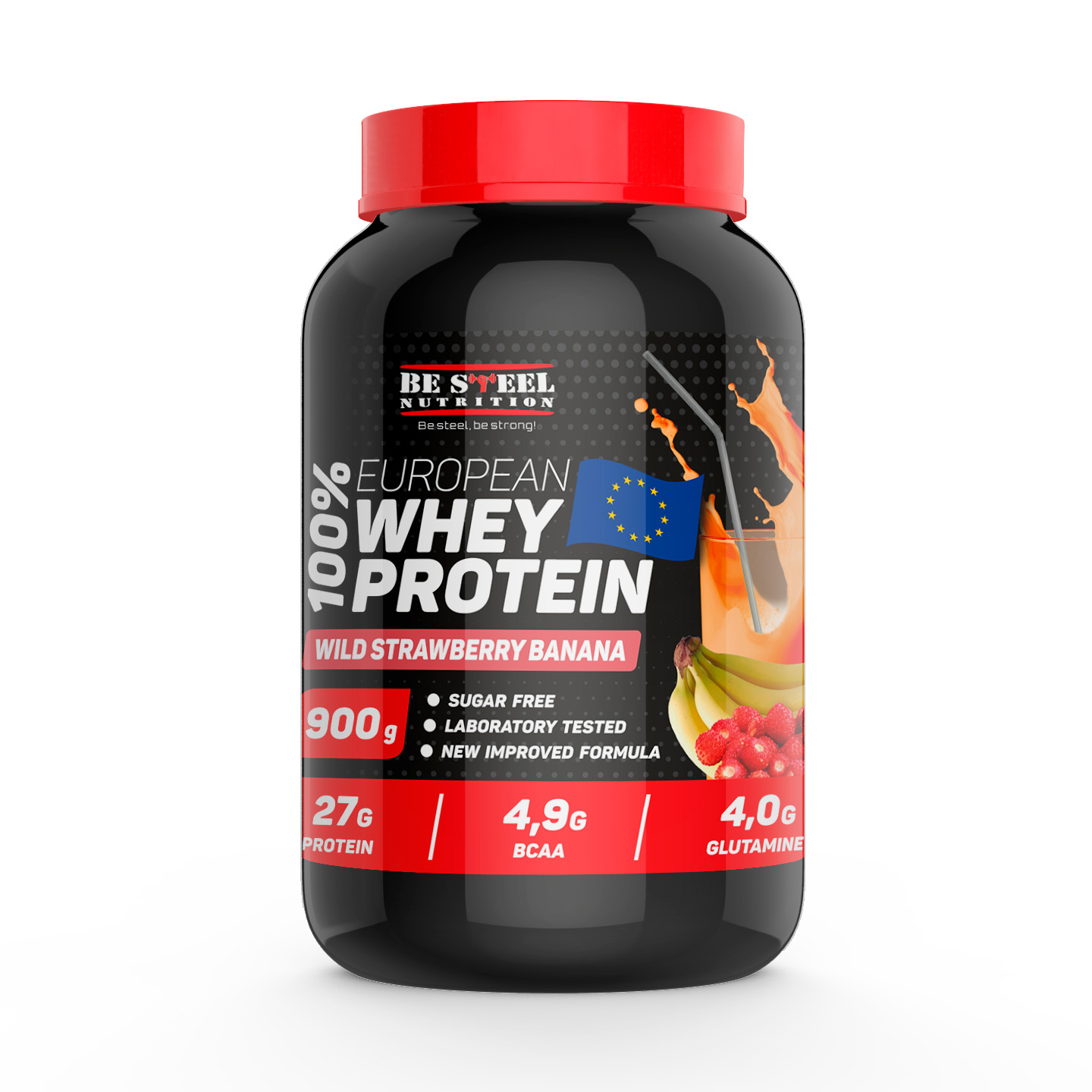 Be Steel Nutrition 100% European Whey Protein 900 гр